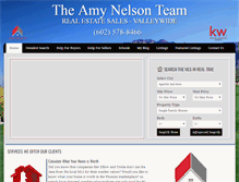 Tablet Screenshot of amynelsonteam.com